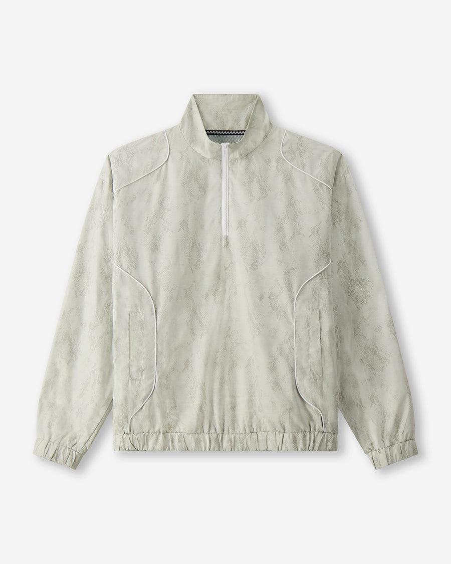 Castlebeard Pullover Piped QTR ZIP - Succulent Green