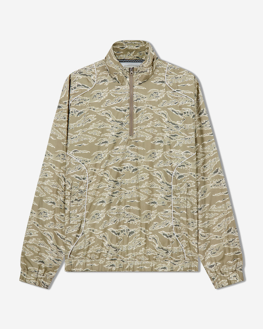 Castlebeard Pullover Piped QTR ZIP - Tiger Camo