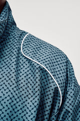 Castlebeard Pullover Piped QTR Zip - Western Sky Labyrinth, view 6