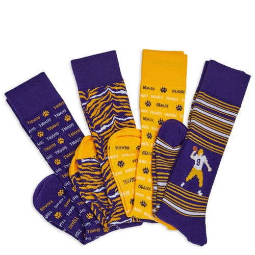 Castlebeard Purple and Gold - 4 -Pack - Home