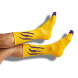 Castlebeard Purple / Gold Casual Socks 4 Pack, view 2