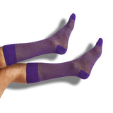 Castlebeard Purple / Gold Dress Socks 4 Pack, view 4