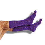 Castlebeard Purple / Orange Dress Socks 4 Pack, view 2