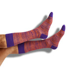 Castlebeard Purple / Orange Dress Socks 4 Pack, view 4