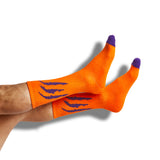 Castlebeard Purple / Orange Mixed Socks 4 Pack-A, view 5