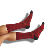 Castlebeard Red / Black Mixed Socks 4 Pack -B, view 4