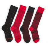 Castlebeard Red / Black Mixed Socks 8 Pack, view 2