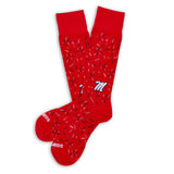 Castlebeard Red Confetti Dress Socks, view 3