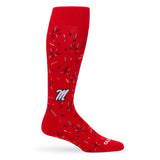 Castlebeard Red Confetti Dress Socks, view 4