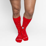 Castlebeard Red Confetti Dress Socks, view 5