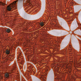 Castlebeard Red Hawaiian Shirt For Men Tiki Hawaii Shirt Camp Collar 100% Cotton Shirt By Sun, view 3