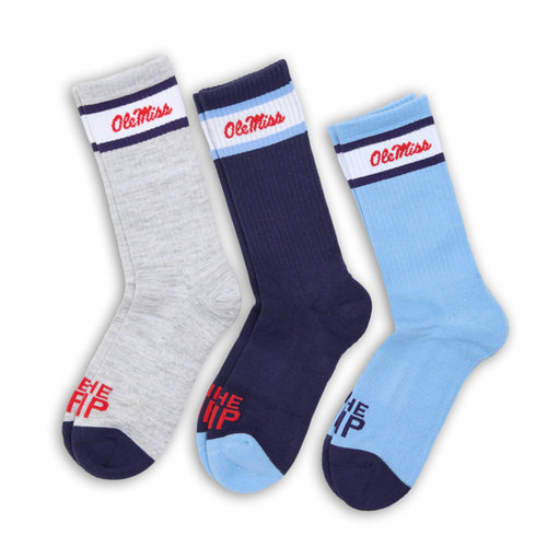 Castlebeard Retro Script Casual Crew 3-Pack