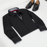 Castlebeard Richard Button-Up Shirt With Contrast Details // Black // Contemporary Fit (Regular), view 5