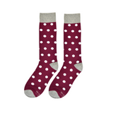 Castlebeard Sangria with White Polka Dot Socks, view 2