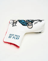 Castlebeard Sidecar Blade Putter Cover - Blue / White, view 4