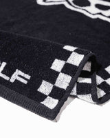 Castlebeard Skull Caddie Knitted Towel - Black / White, view 3
