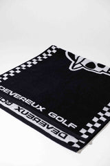 Castlebeard Skull Caddie Knitted Towel - Black / White, view 5