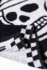 Castlebeard Skull Caddie Knitted Towel - Black / White, view 6