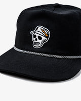 Castlebeard Skull Caddie Performance Rope Hat - Black, view 2