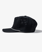Castlebeard Skull Caddie Performance Rope Hat - Black, view 4