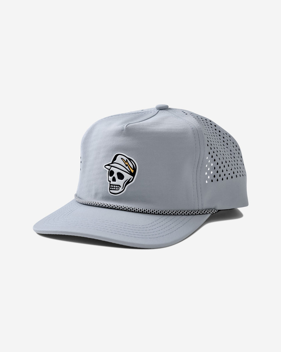 Castlebeard Skull Caddie Performance Rope Hat - Light Grey