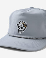 Castlebeard Skull Caddie Performance Rope Hat - Light Grey, view 2