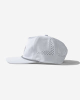 Castlebeard Skull Caddie Performance Rope Hat - White, view 4