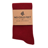 Castlebeard Solid Burgundy Socks, view 2