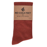 Castlebeard Solid Burnt Orange Socks, view 2