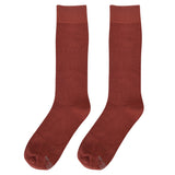 Castlebeard Solid Burnt Orange Socks, view 3