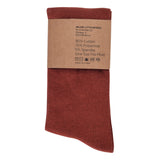 Castlebeard Solid Burnt Orange Socks, view 4