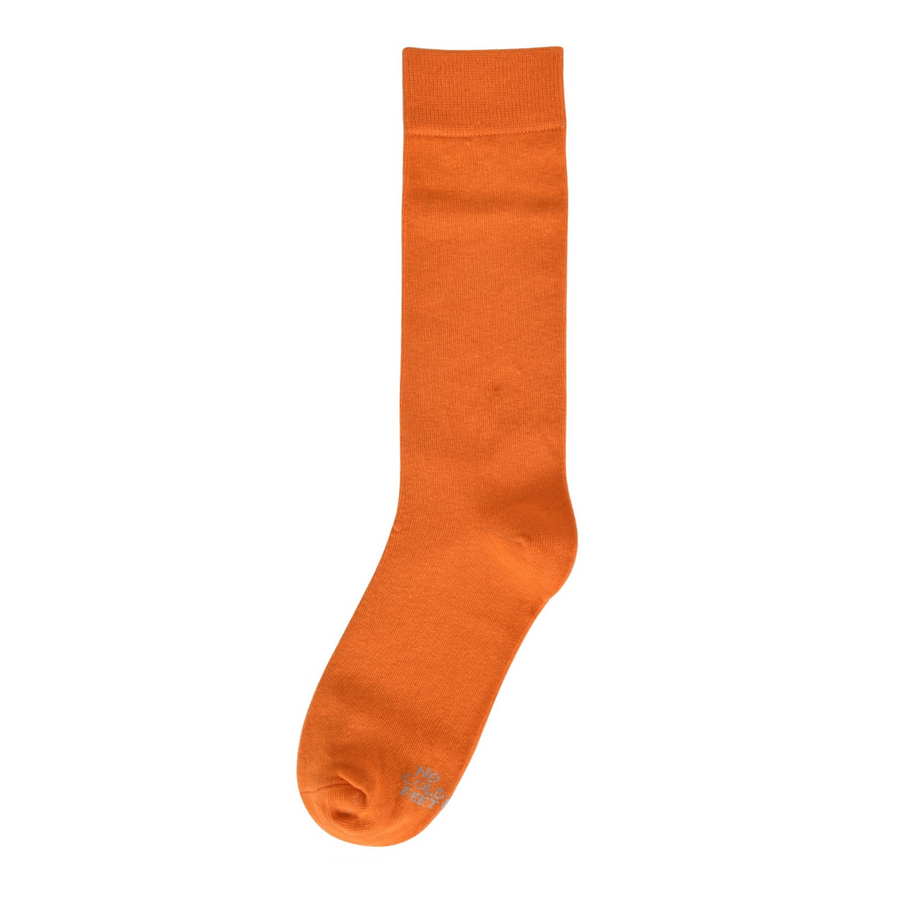 Castlebeard Solid Clementine Orange Socks