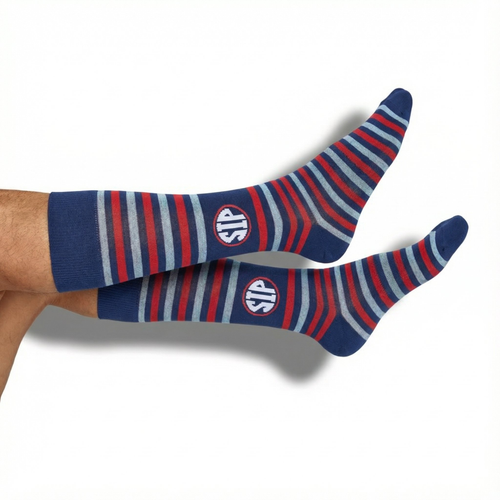 Castlebeard Stripe Sip Dress Socks