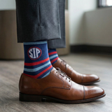 Castlebeard Stripe Sip Dress Socks, view 5