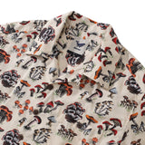 Castlebeard Summer Hawaiian Shirt For Men Shroomy land By Kashmira Jayaprakash Print Shirt Camp Collar 100% Cotton, view 2