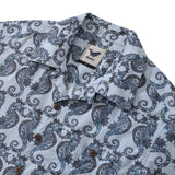 Castlebeard Summer Hawaiian Shirt For Men Smile of the Sea Print Shirt Camp Collar 100% Cotton By Cigar, view 2