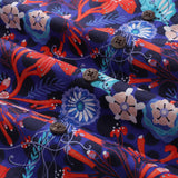 Castlebeard Summer Hawaiian Shirt For Men The Big Dive By Lucille Pattern Print Shirt Camp Collar 100% Cotton, view 5
