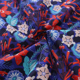 Castlebeard Summer Hawaiian Shirt For Men The Big Dive By Lucille Pattern Print Shirt Camp Collar 100% Cotton, view 6