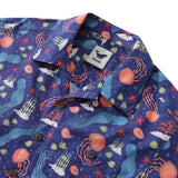 Castlebeard Summer Hawaiian Shirt For Men Underwater Cotton Beach Shirt Camp Collar By ME.COCO.DESIGN, view 2