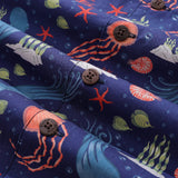 Castlebeard Summer Hawaiian Shirt For Men Underwater Cotton Beach Shirt Camp Collar By ME.COCO.DESIGN, view 5