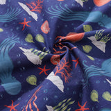 Castlebeard Summer Hawaiian Shirt For Men Underwater Cotton Beach Shirt Camp Collar By ME.COCO.DESIGN, view 6