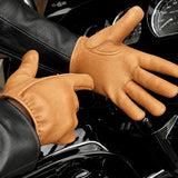Castlebeard Tan Short Wrist Deerskin Gloves, view 2
