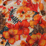 Castlebeard Tiki Hawaiian Shirt For Men Designer Floral Shirt Camp Collar 100% Cotton By Yakima, view 3