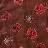 Castlebeard Valentine's Day Hawaiian Shirts For Men Gorgeous Rose Print Shirt Short Sleeve By Sylvia, view 3