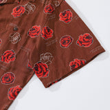 Castlebeard Valentine's Day Hawaiian Shirts For Men Gorgeous Rose Print Shirt Short Sleeve By Sylvia, view 4