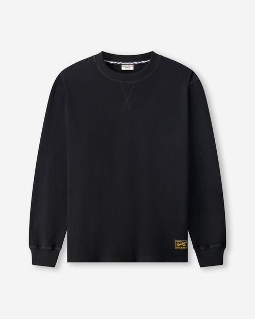 Castlebeard Waffle Crew - Faded Black