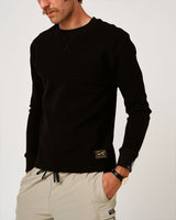 Castlebeard Waffle Crew - Faded Black, view 2