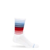 Castlebeard White Ombre Stripe Casual Crew, view 3