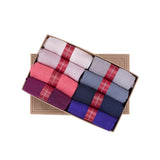 Castlebeard Women’s Bamboo Ankle Socks 8-Pack Gift Box, Berry & Navy, view 2