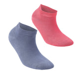 Castlebeard Women’s Bamboo Ankle Socks 8-Pack Gift Box, Berry & Navy, view 3